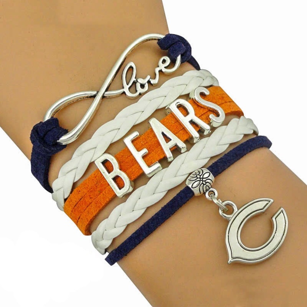Love NFL Chicago Bears adjustable bracelet